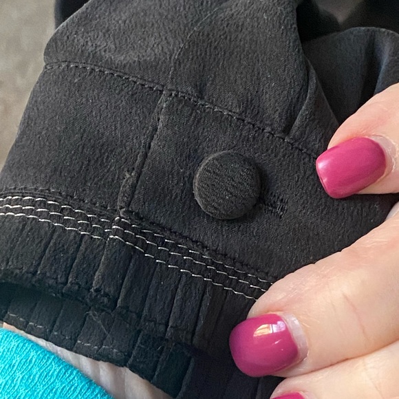 Coach black embellished SILK Ruffle Top - Picture 13 of 16